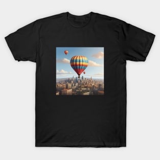 Air Balloon Sky Vintage Aircraft Established Since T-Shirt